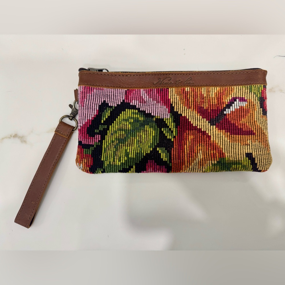 Nena & Co. Floral Clutch with wristlet